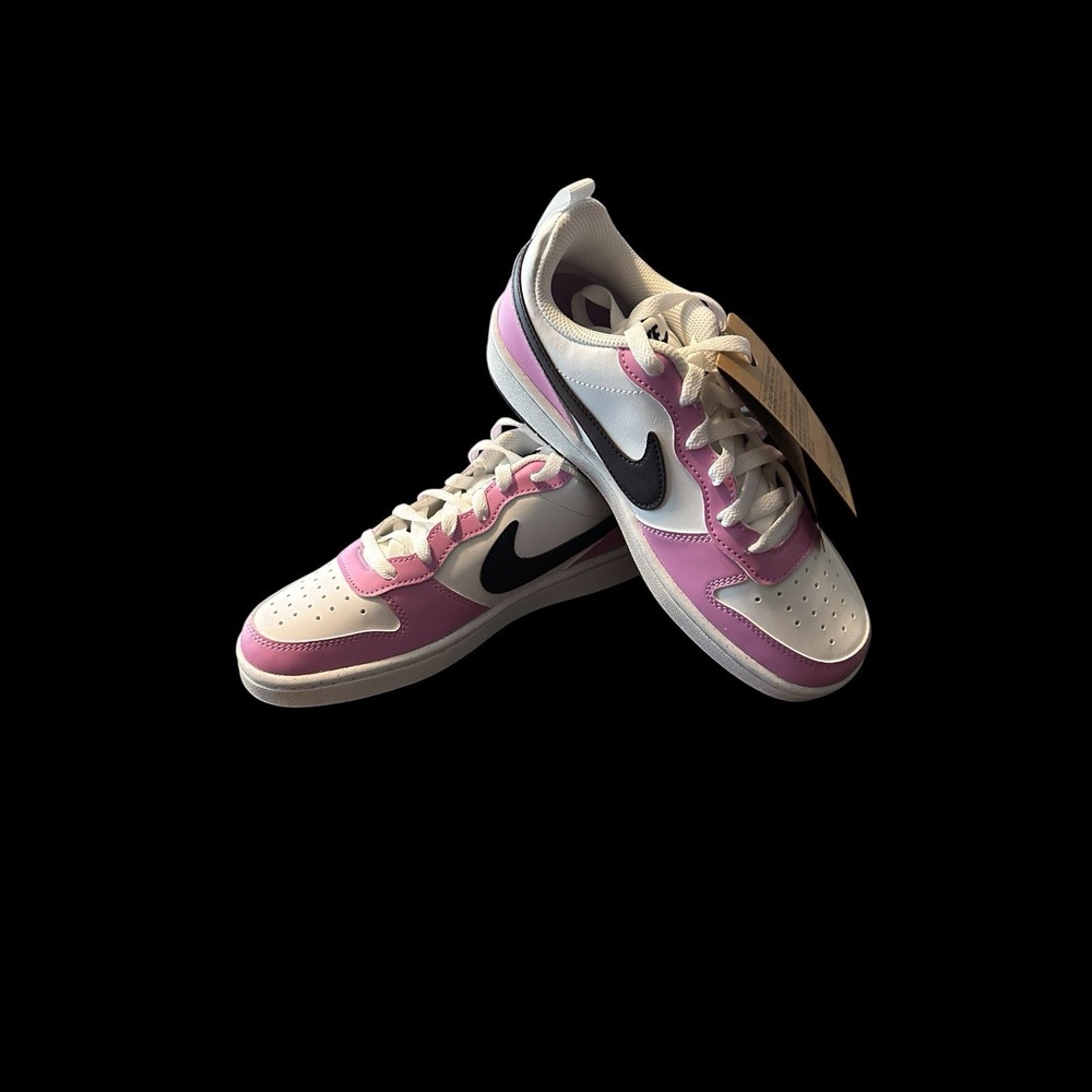 Nike Court Borough Low Recraft 5Y Women's 6.5 White Pink Shoes DV5456-136